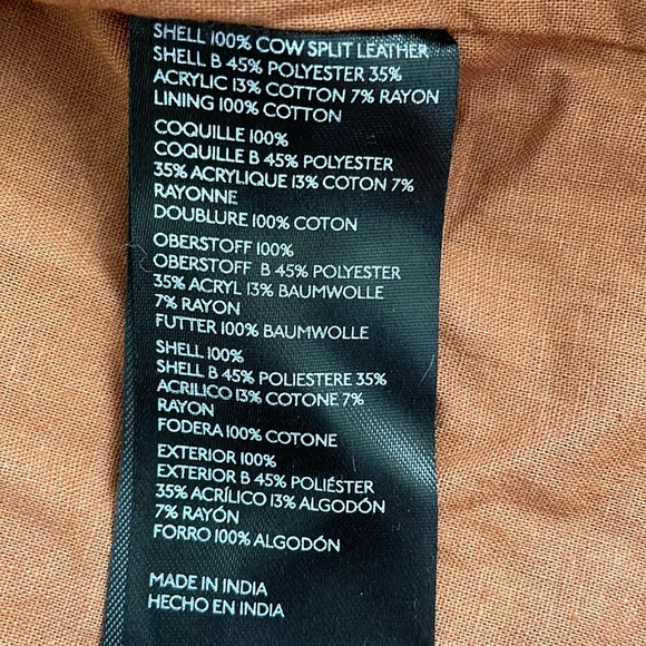 NWOT We The Free Vintage Style Cow Leather Jacket. S. Rare! $950 - Picture 7 of 15